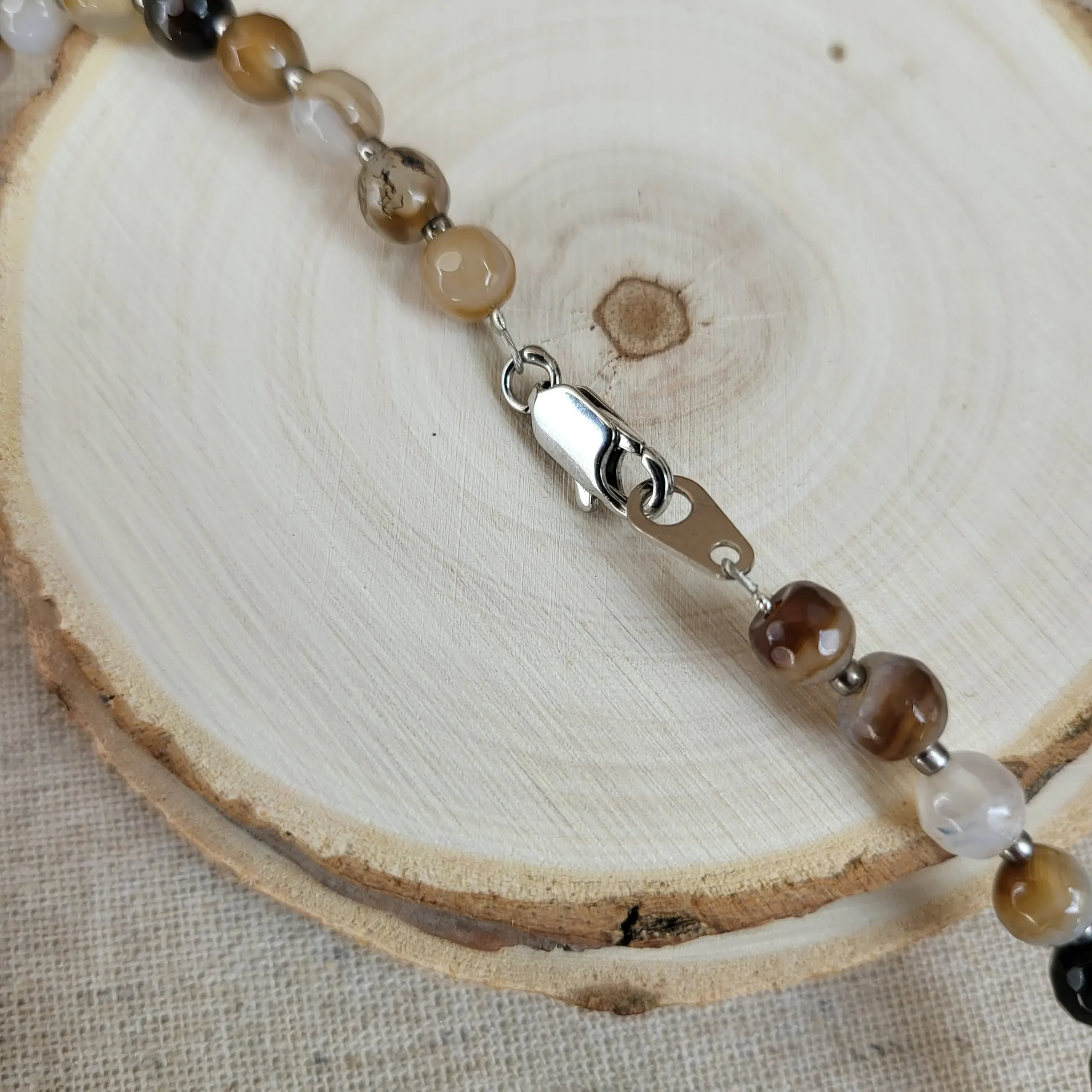 brown agate necklace with pendant (3) xnc brown agate necklace with pendant (3) xnc