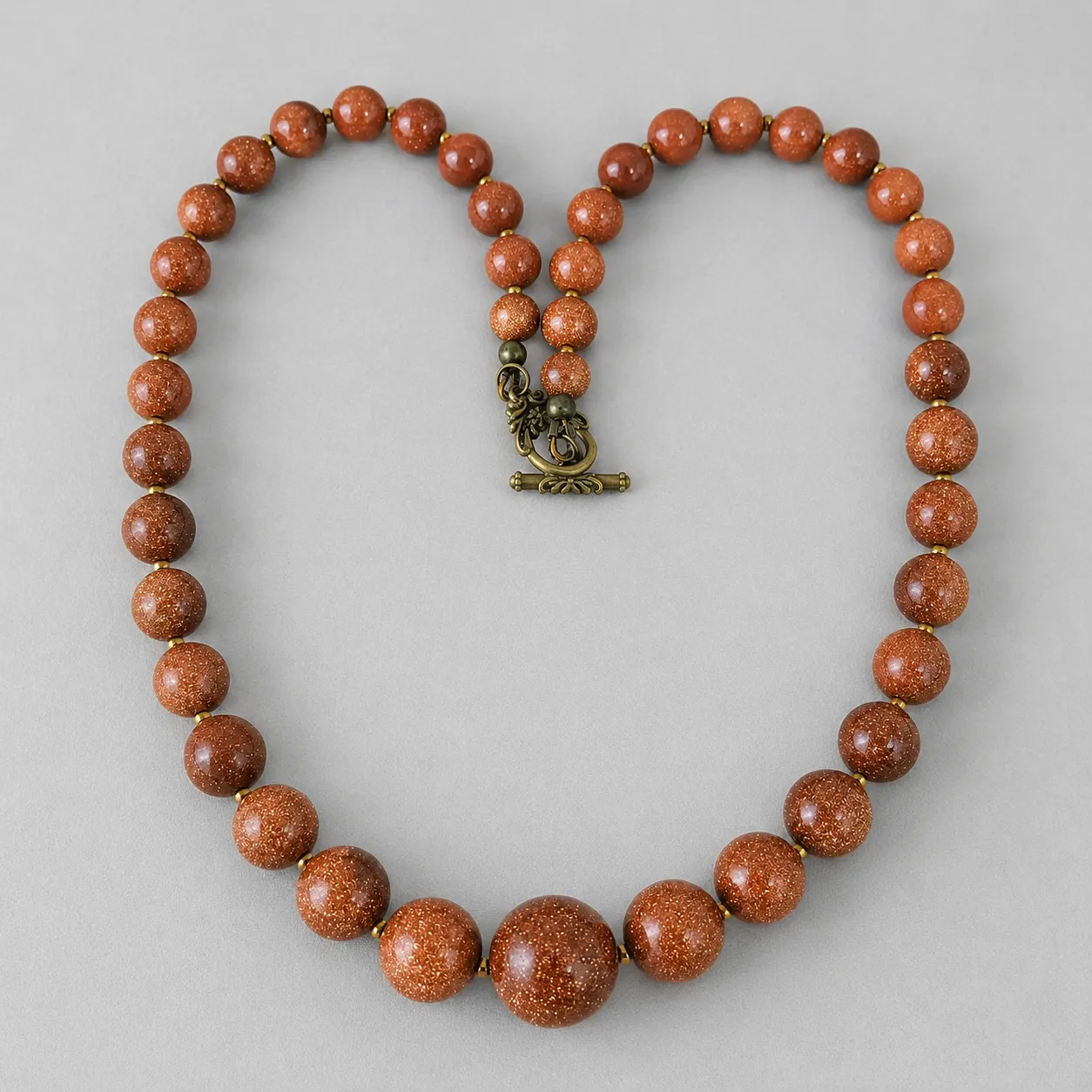 brown goldstone necklace brown goldstone necklace