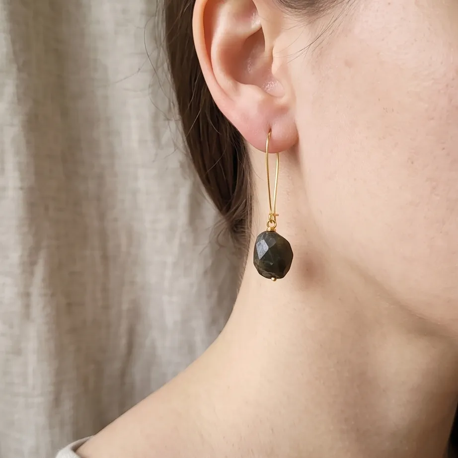 labradorite drop earrings gold kindney wire hook 2 (2) xnc labradorite drop earrings gold kindney wire hook 2 (2) xnc