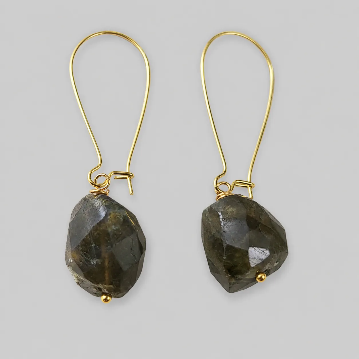 labradorite drop earrings gold kindney wire hook (3) xnc labradorite drop earrings gold kindney wire hook (3) xnc