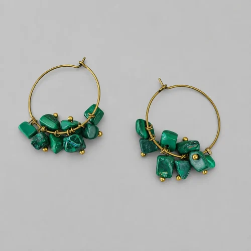 emerald grove – malachite hoop earrings (1)