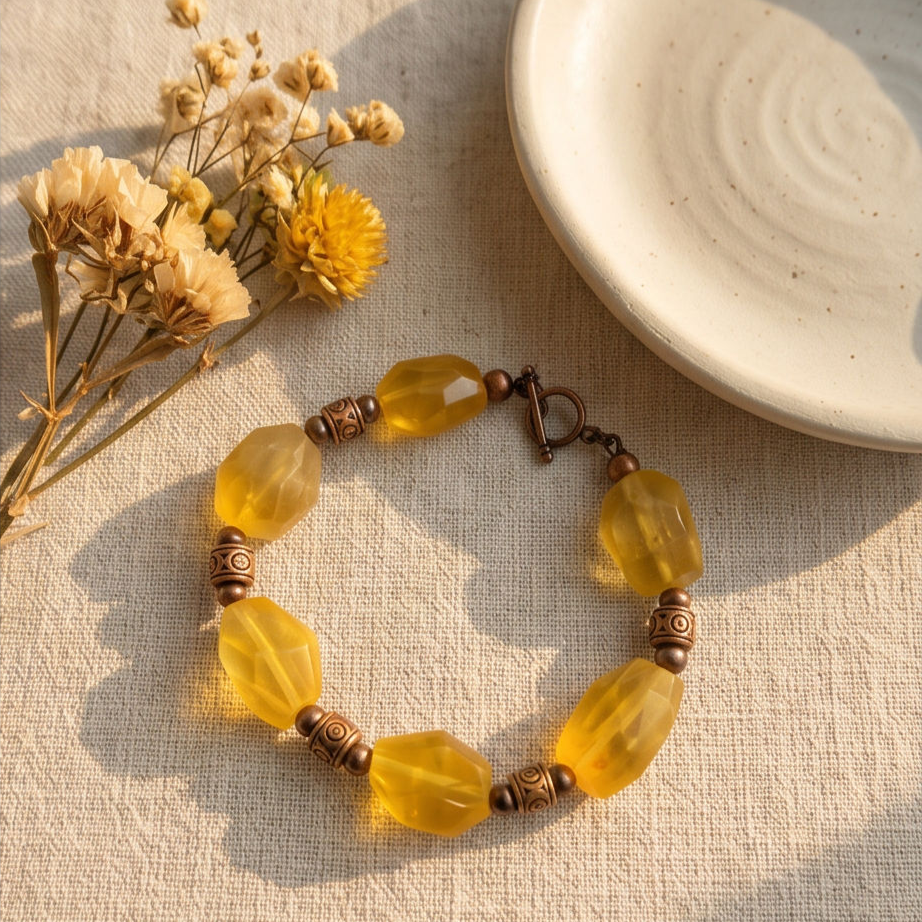golden harvest – citrine bracelet (1) golden harvest – citrine bracelet (1)