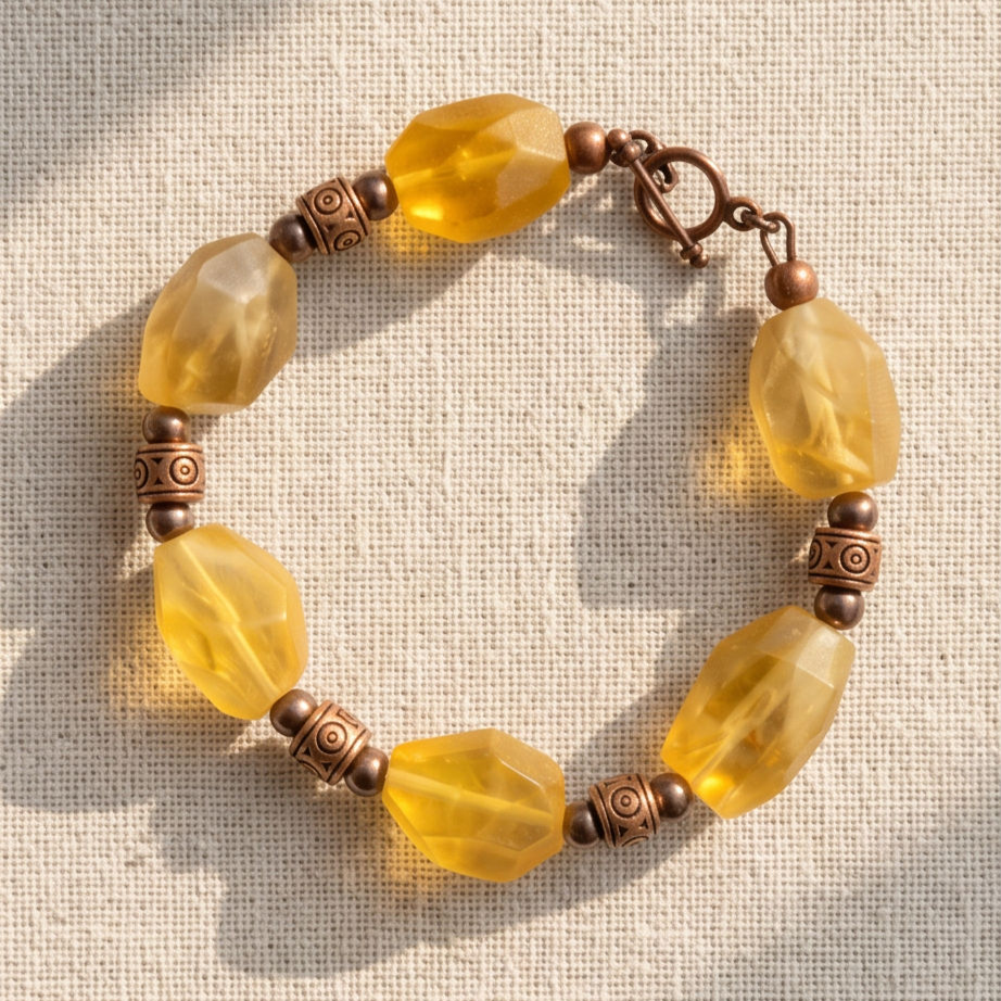 golden harvest – citrine bracelet (2) golden harvest – citrine bracelet (2)