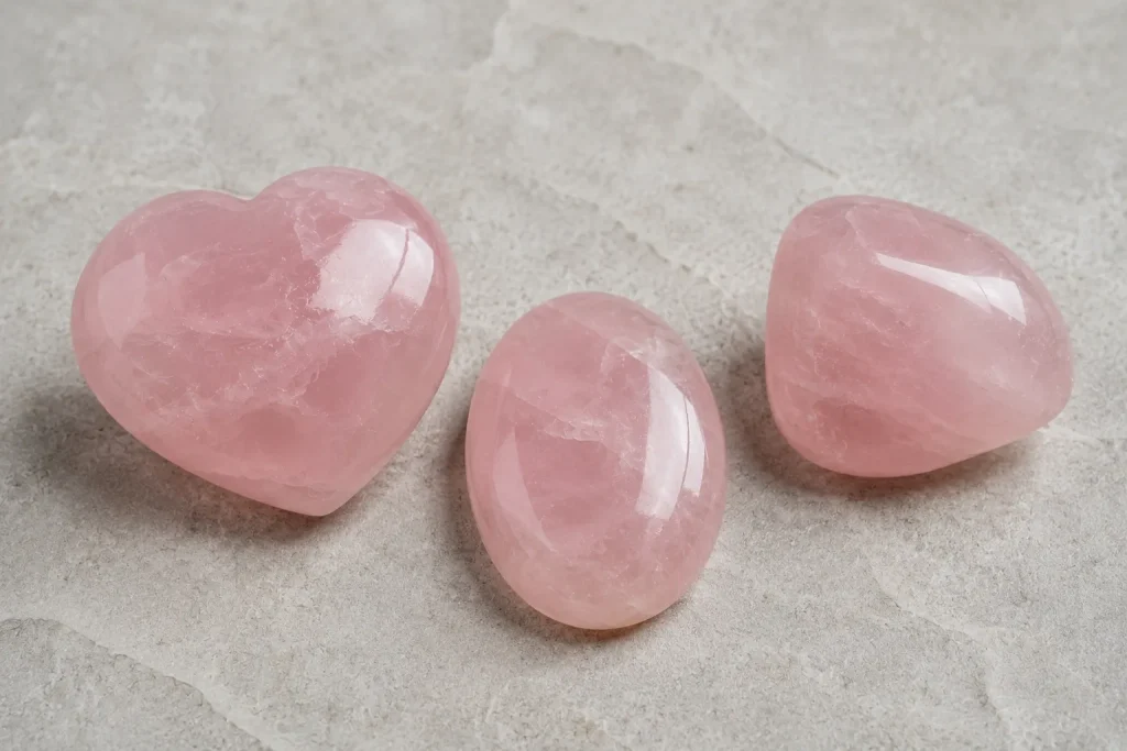 pastel rose quartz on stone2 xnc