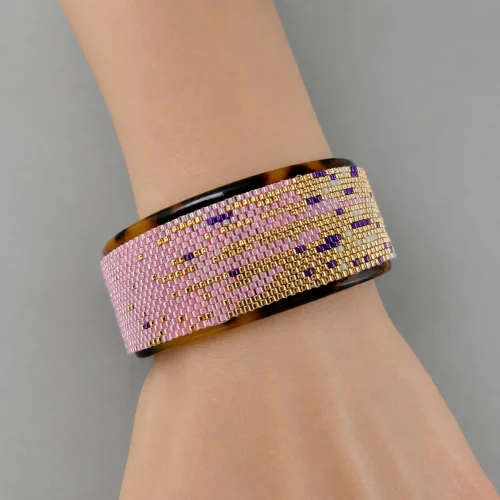 pixie dust – delica seed bead cuff bracelet (2)
