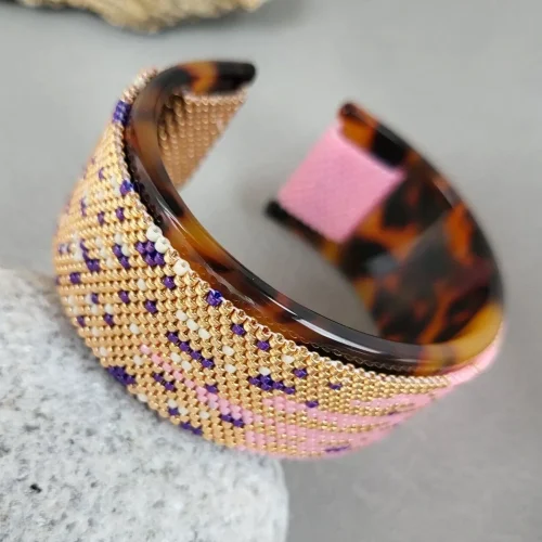 pixie dust – delica seed bead cuff bracelet (4)