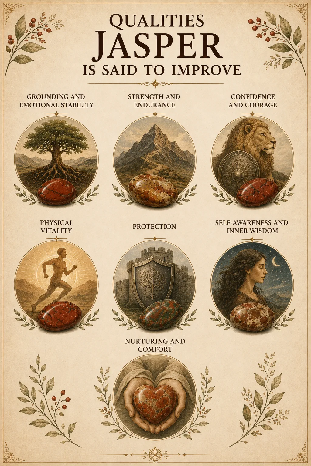 Jasper qualities jasper is said to improve xnc