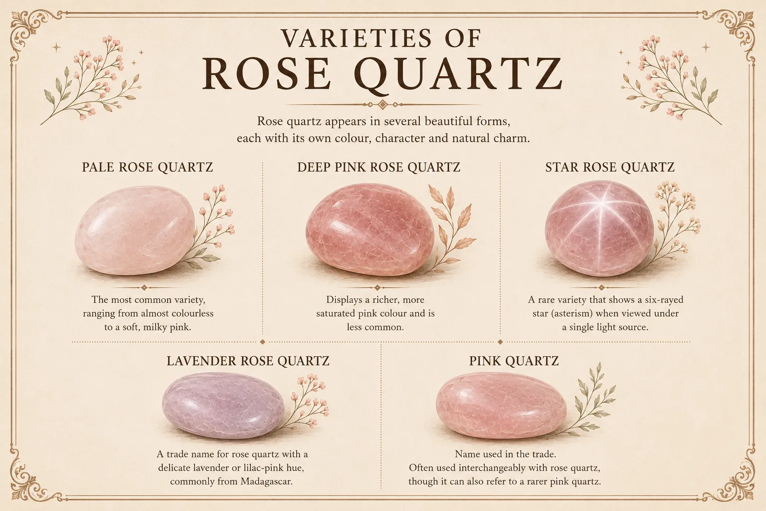 Rose Quartz rose quartz varieties guide