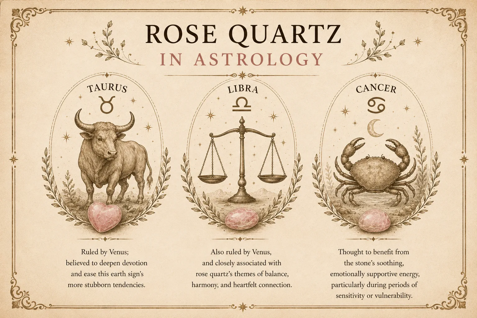 Rose Quartz rose quartz zodiac guide