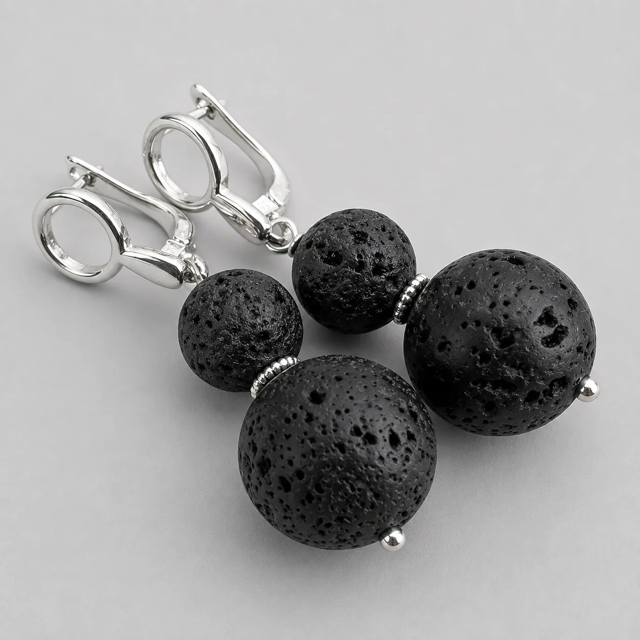 black earth – lava stone drop earrings (4) xnc black earth – lava stone drop earrings (4) xnc