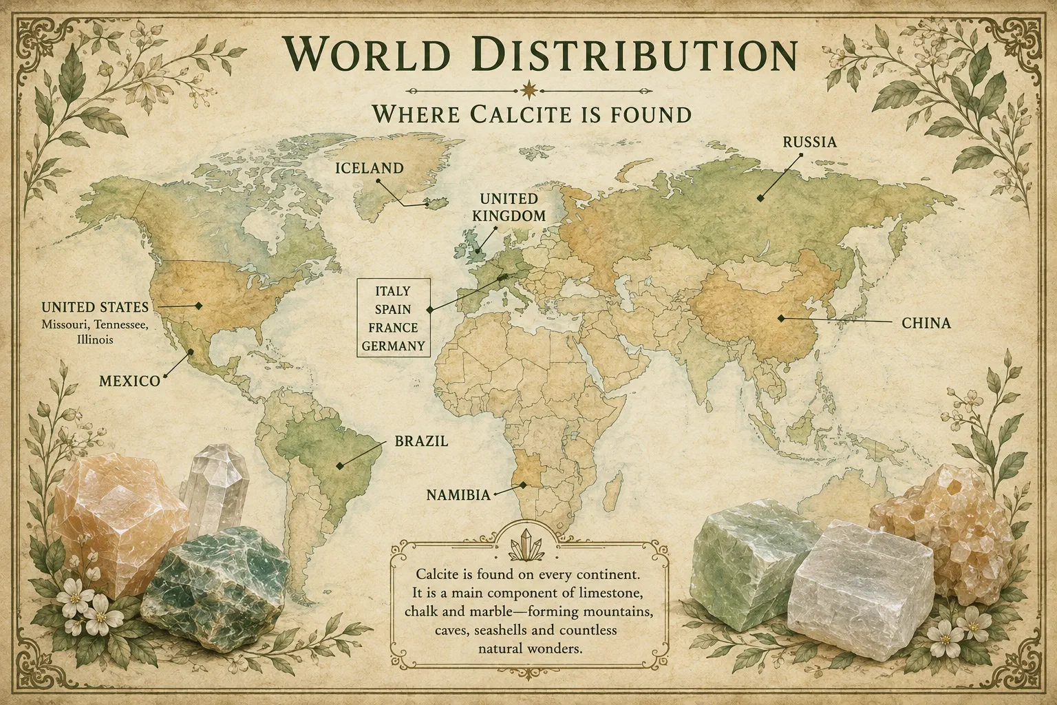 calcite world distribution map xnc calcite world distribution map xnc