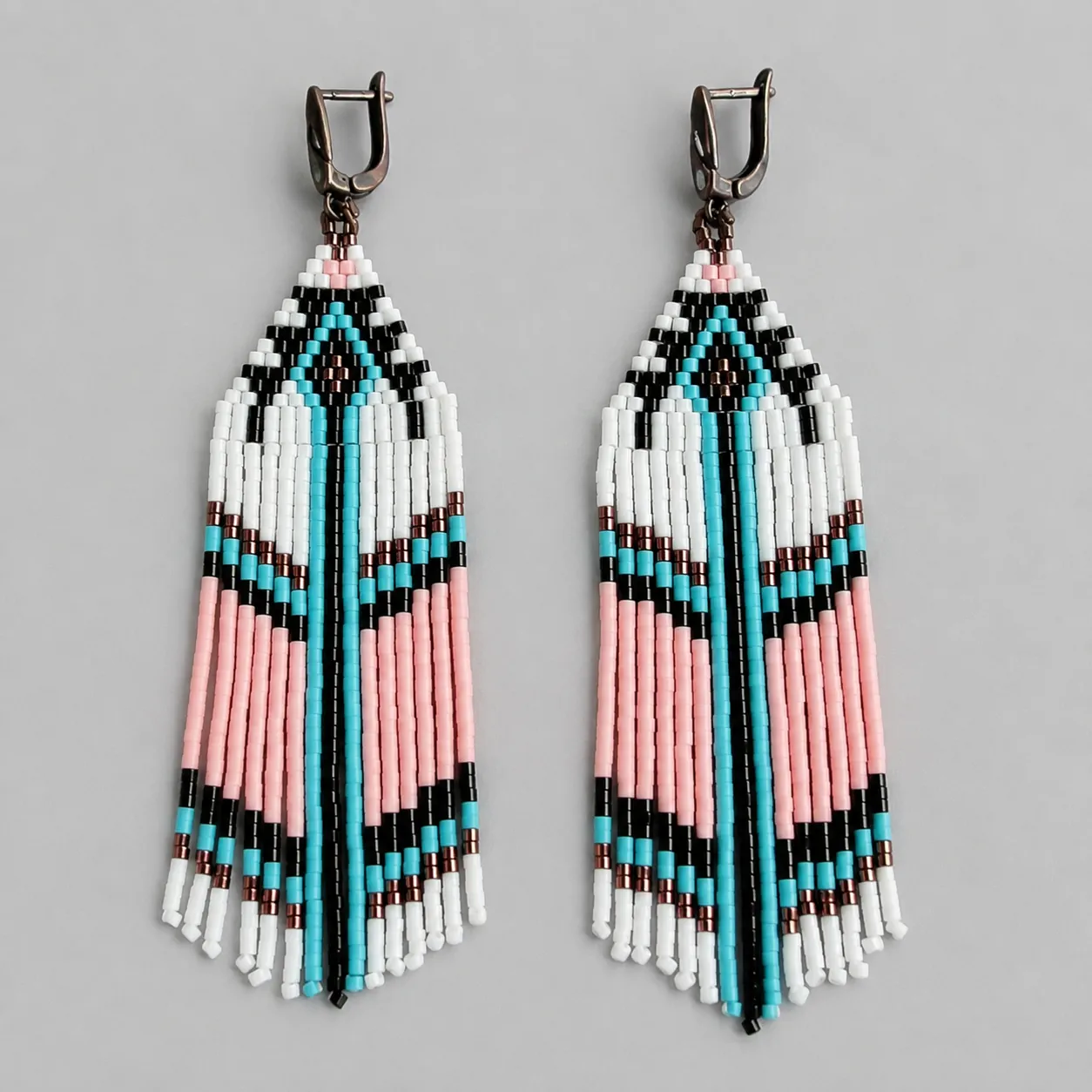 desert bloom – pastel geometric seed bead fringe earrings (5) xnc desert bloom – pastel geometric seed bead fringe earrings (5) xnc