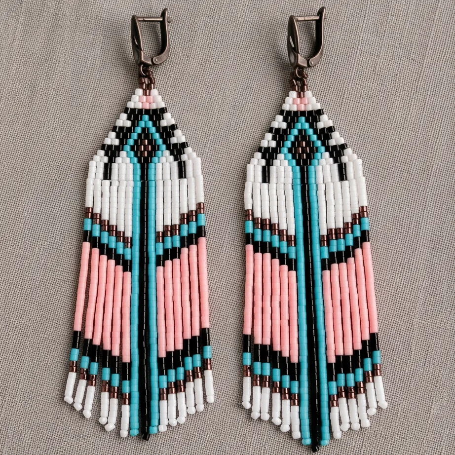 desert bloom – pastel geometric seed bead fringe earrings (7) xnc desert bloom – pastel geometric seed bead fringe earrings (7) xnc