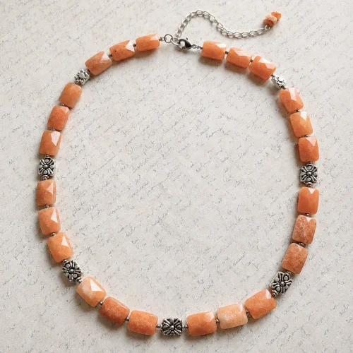 aventurine honey yellow necklace and earrings1 xnc