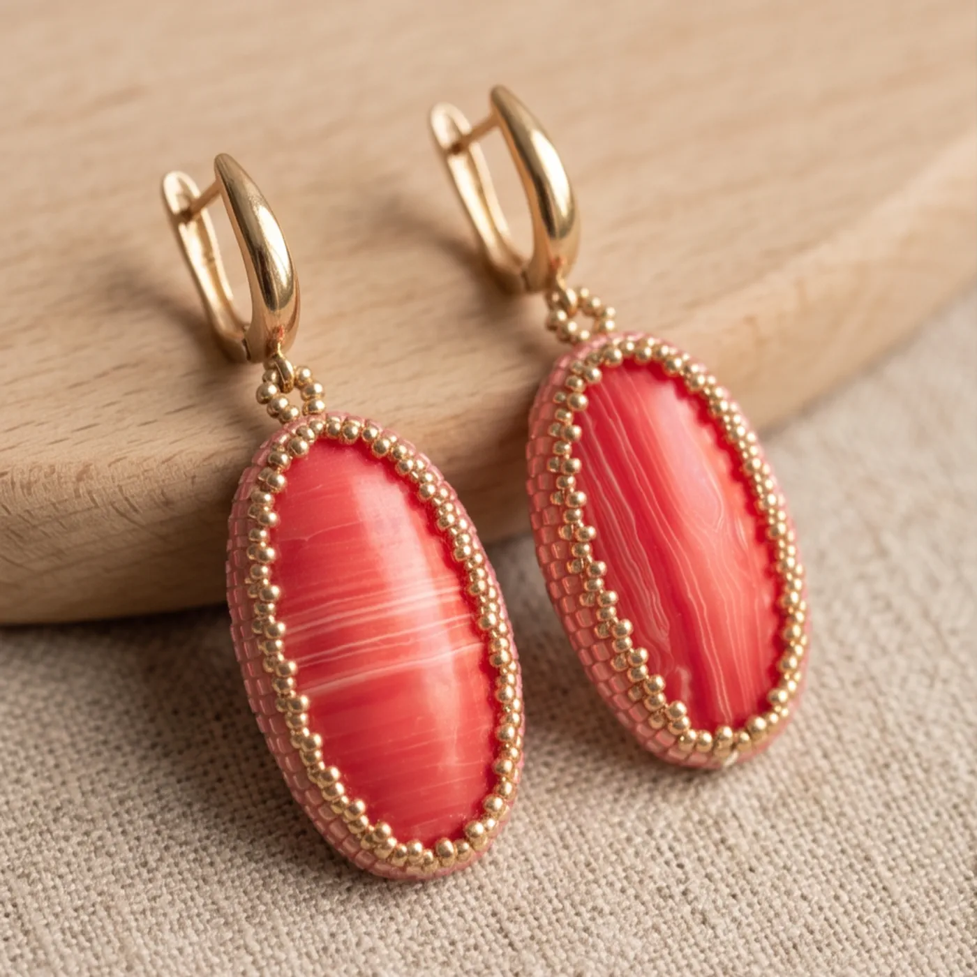 coral pink rhodochrosite earrings (7) xnc coral pink rhodochrosite earrings (7) xnc