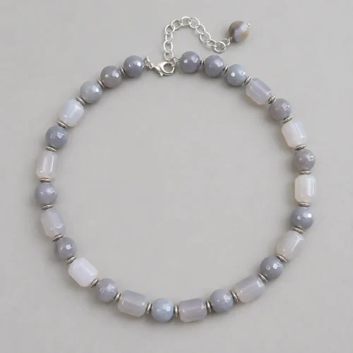 grey agate necklace on memory wire (3) xnc 1