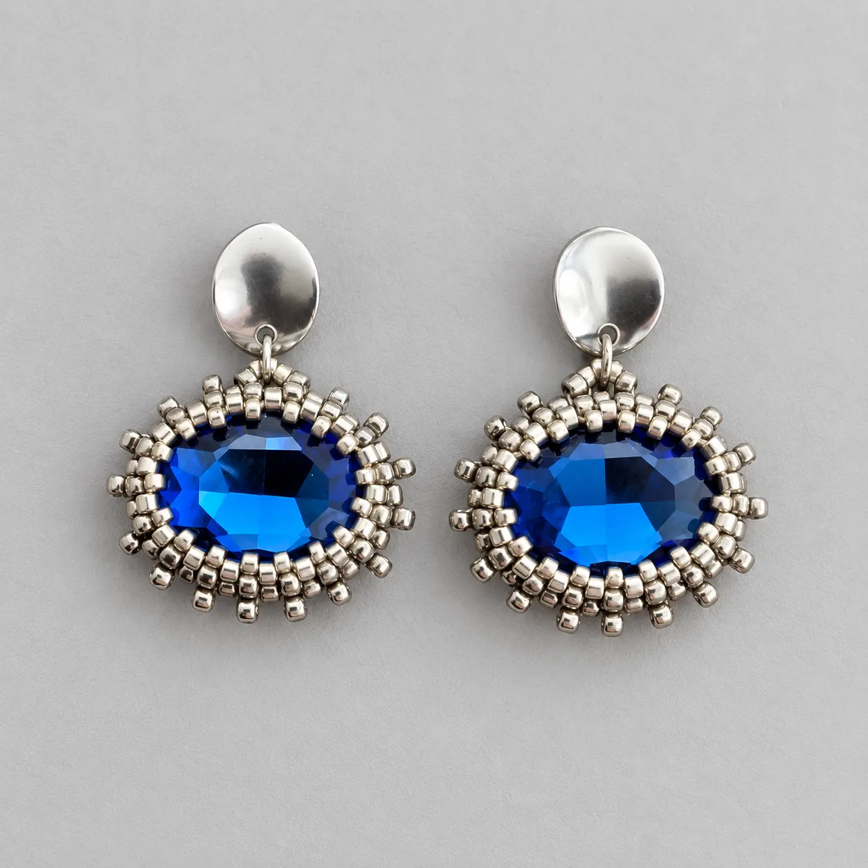 vision – blue faceted glass beaded earrings (2) xnc vision – blue faceted glass beaded earrings (2) xnc